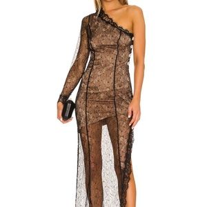 NWT Majorelle Black Lace dress